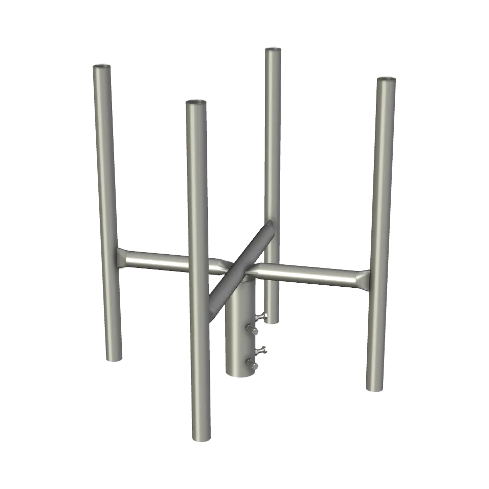 APAC GC76 Series Galvanised Steel Headframe, 4-Sector