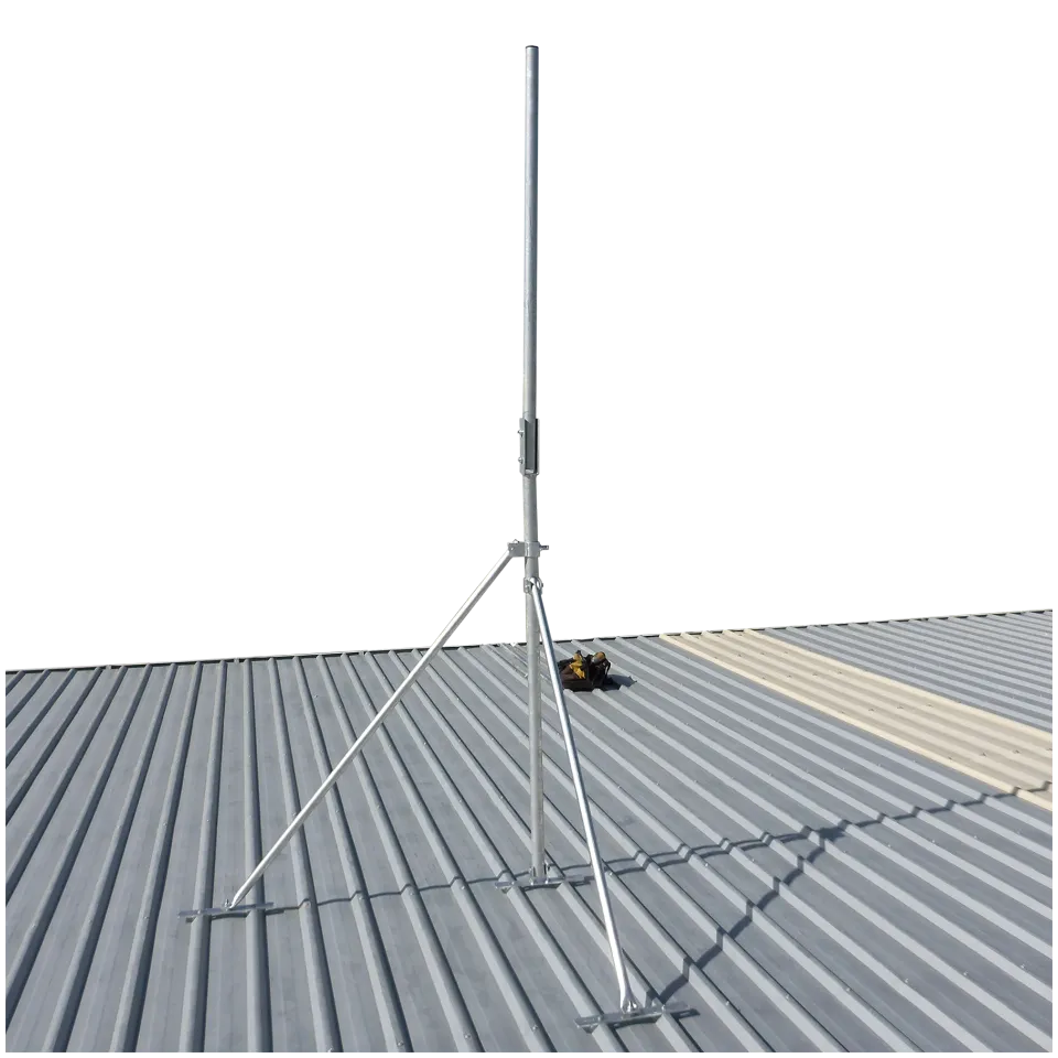 APAC GC48H Collared Hinged Roof Mast, 48mm Pole, 3m