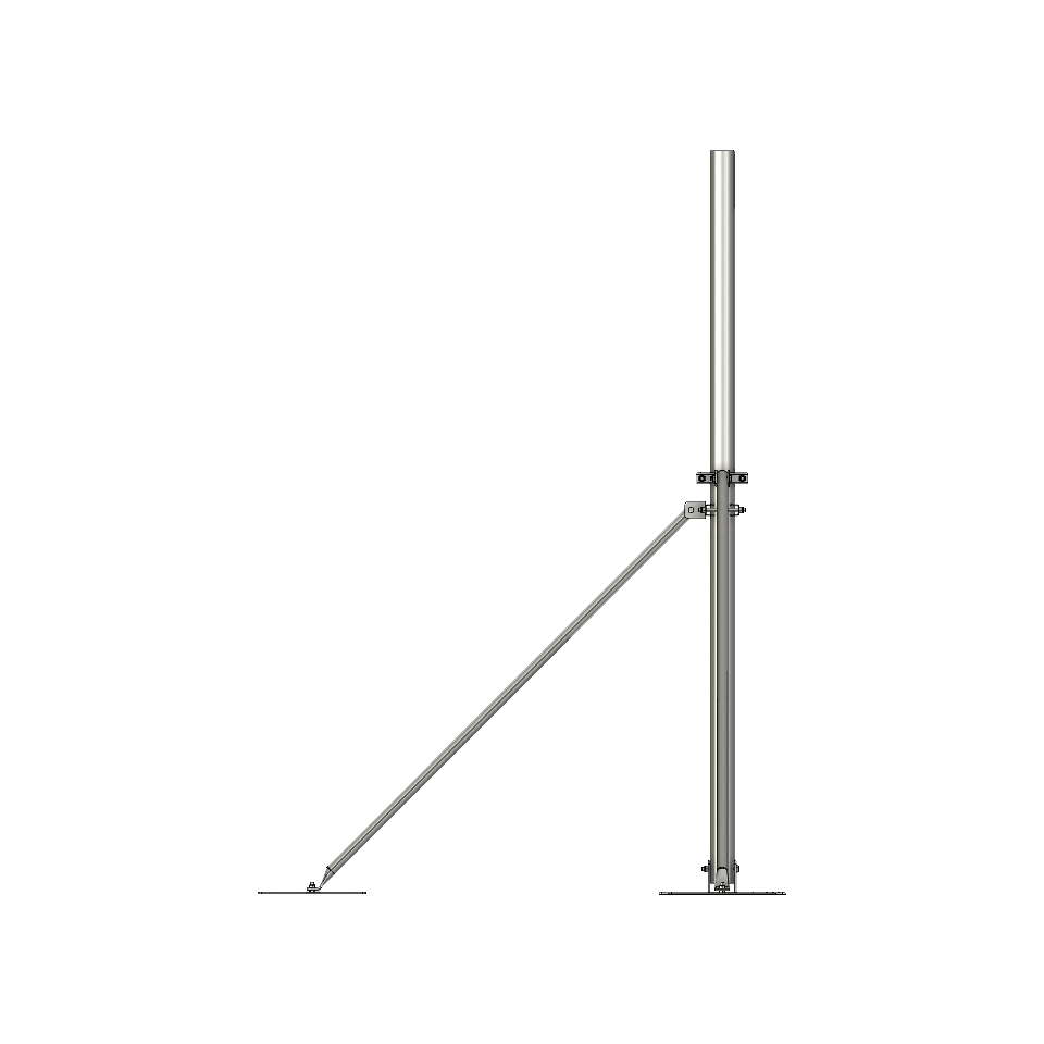 APAC GC76 Collared Roof Mast, 76mm Pole – view 3