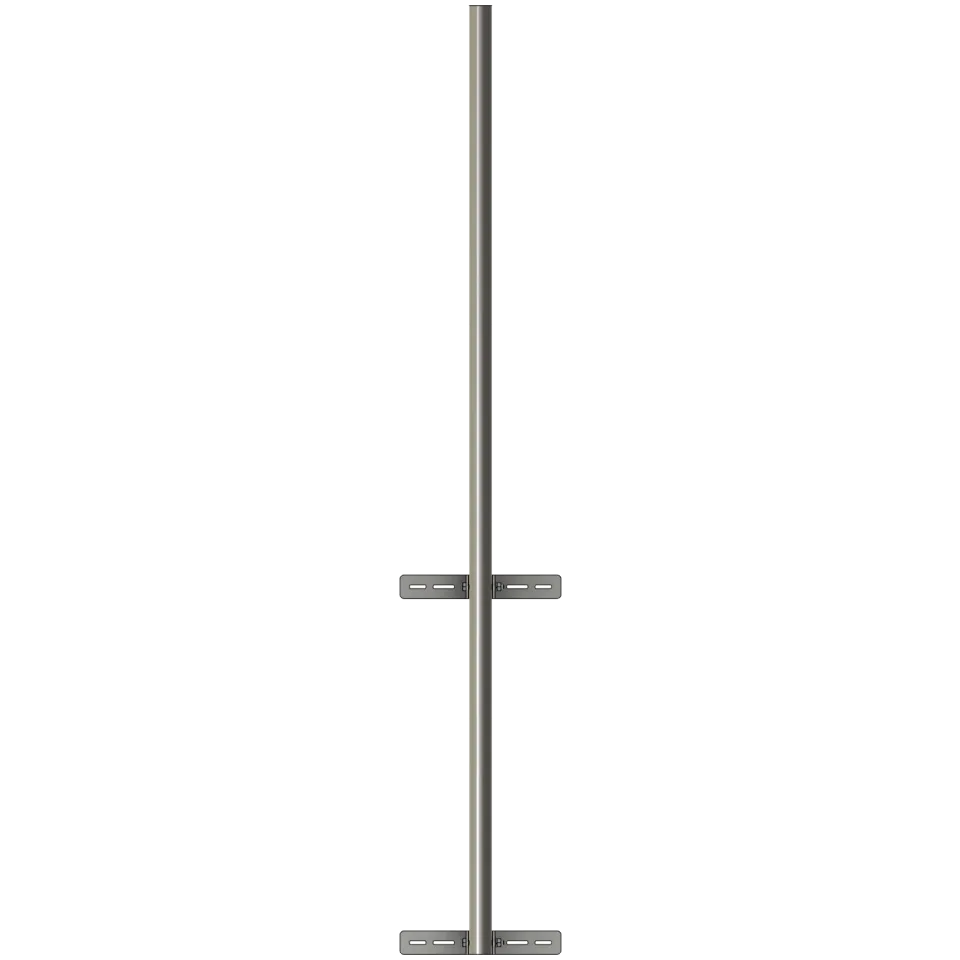 APAC GM48W Galvanised Steel Wall Mounted Mast, 48mm Pole – view 3