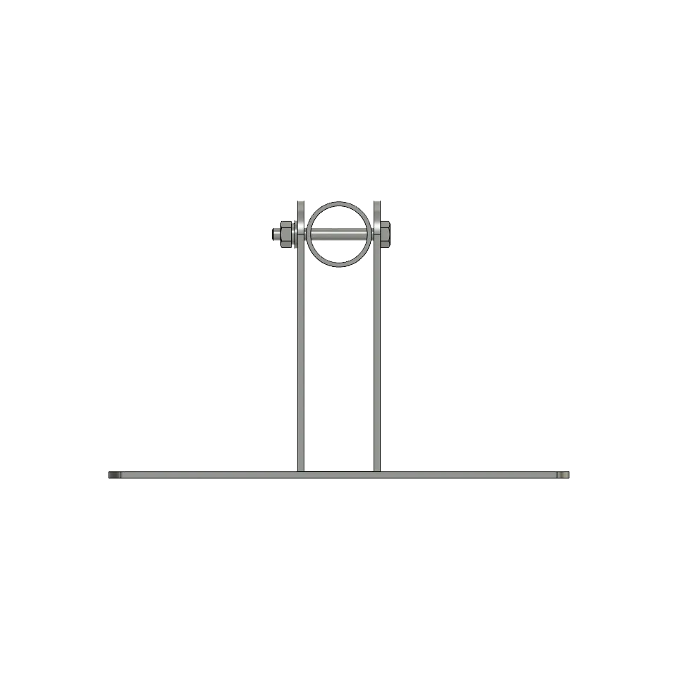 APAC GM48W Galvanised Steel Wall Mounted Mast, 48mm Pole – view 5