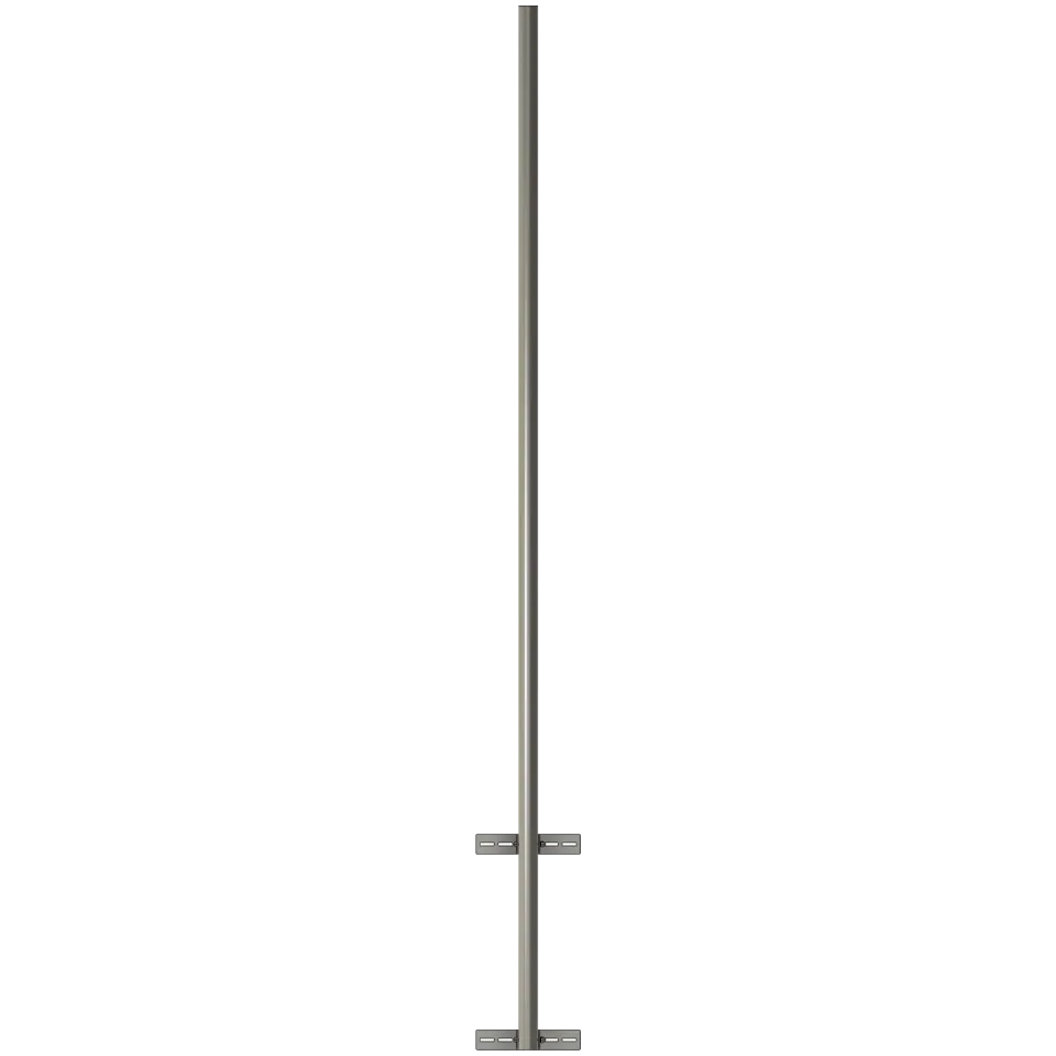 APAC GM76W Galvanised Steel Wall Mount Mast, 76 mm Pole – view 3