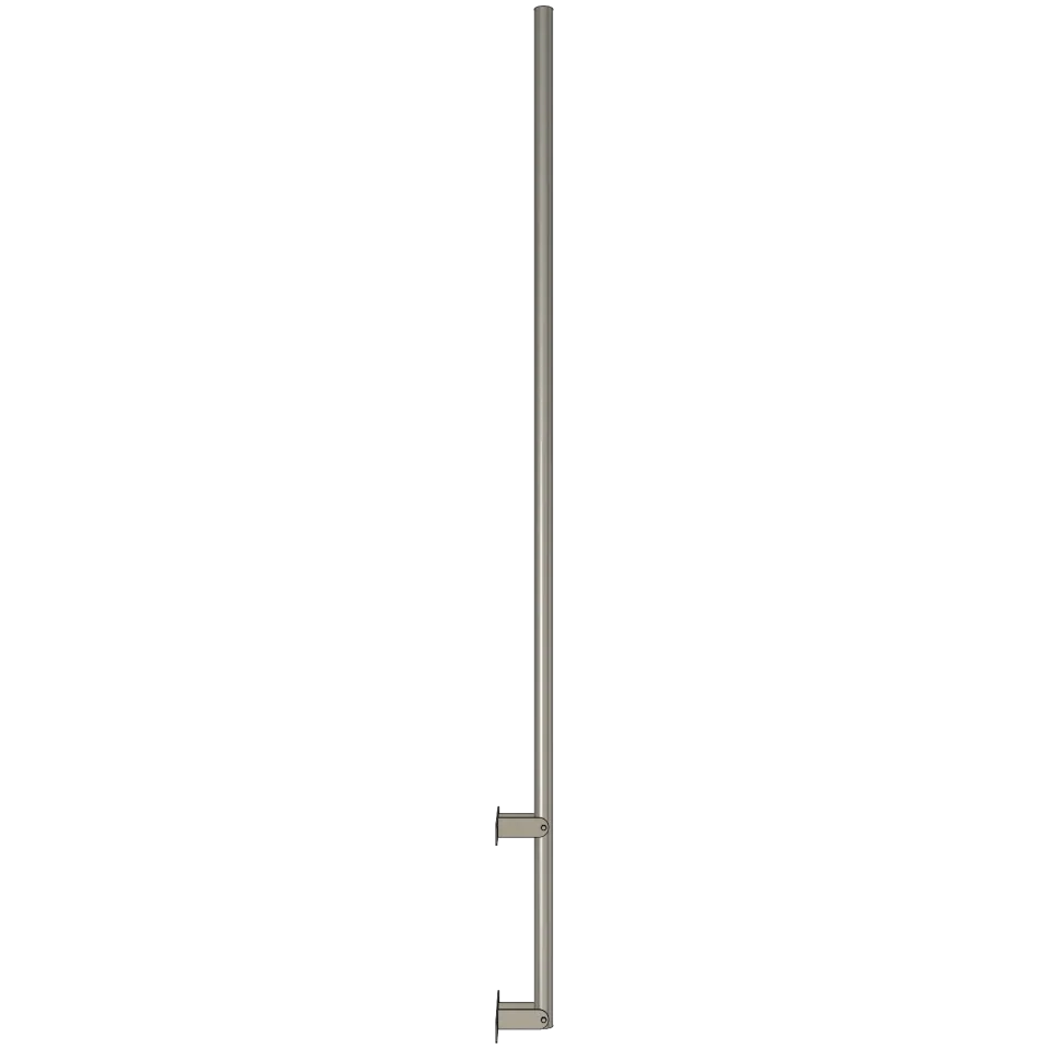 APAC GM76W Galvanised Steel Wall Mount Mast, 76 mm Pole – view 4