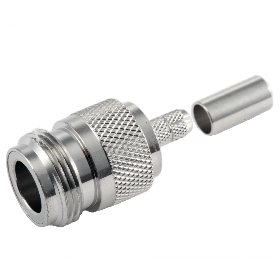 N Female Connector for RG-58 / L-195 Coaxial Cable