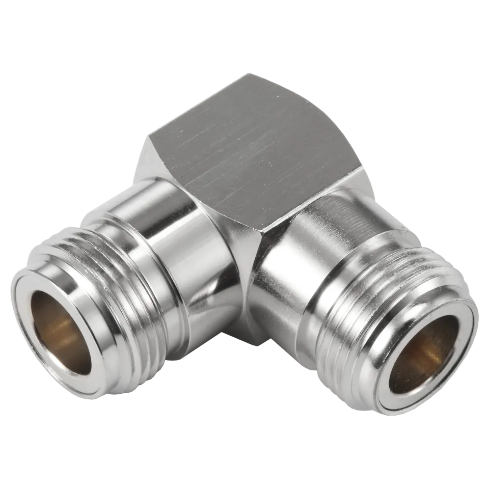 RF Adapter N Female to N Female, Right Angle