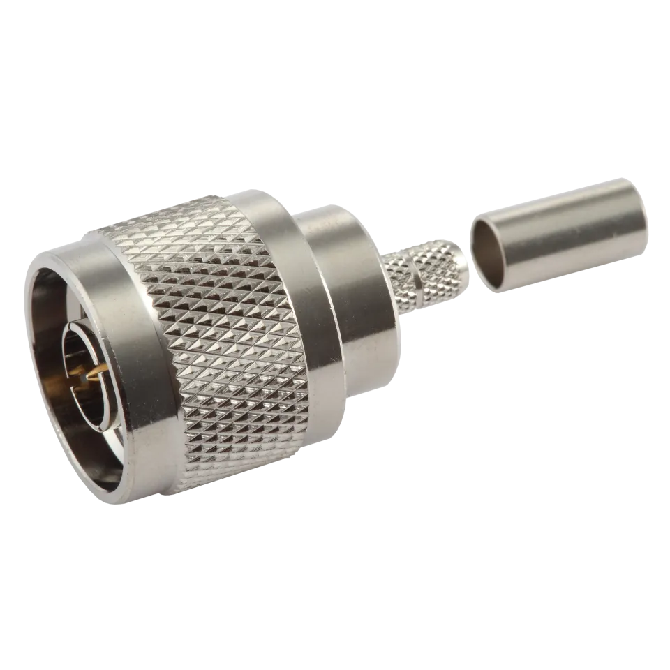 N Male Connector for RG-58 / L-195 Coaxial Cable
