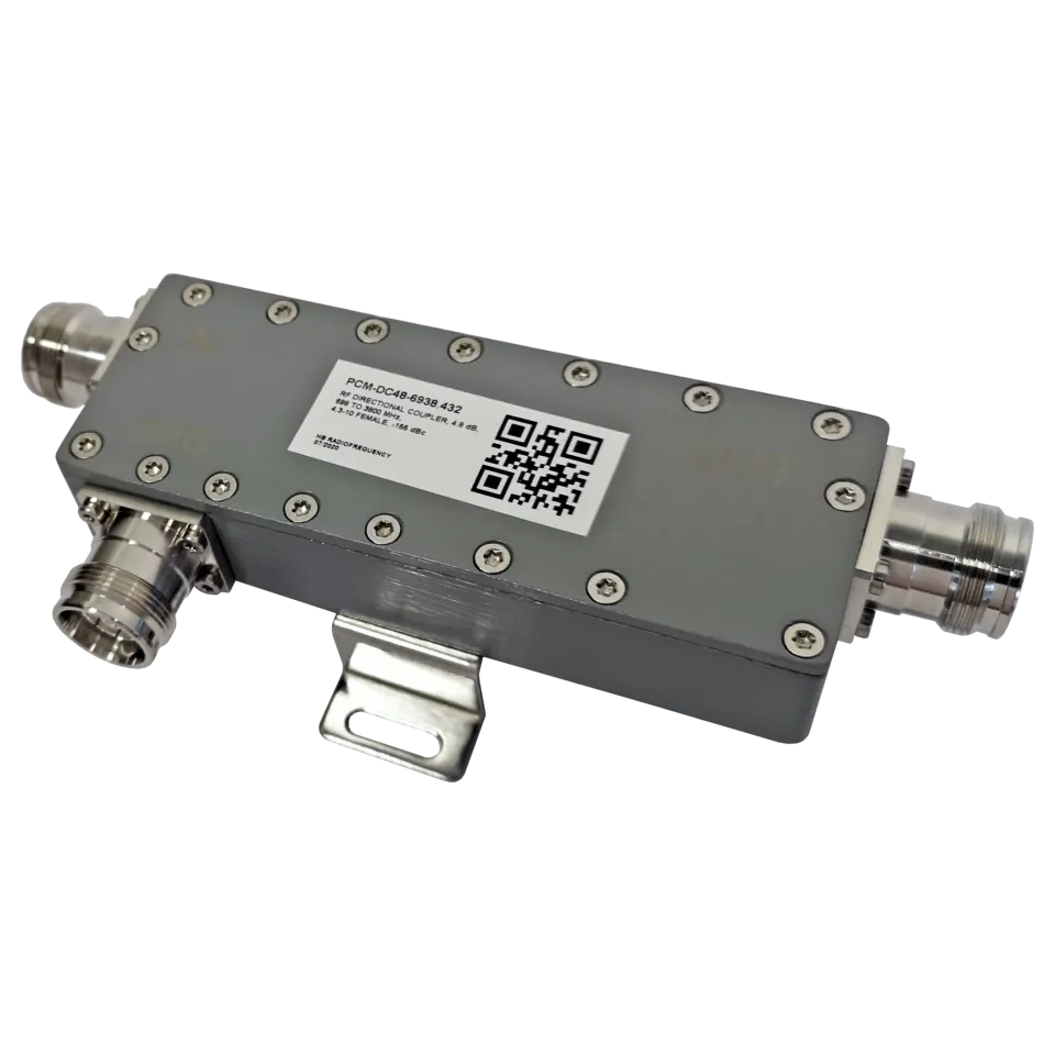Powertec RF Directional Coupler, 698 to 3800 MHz, 4.3-10 Female