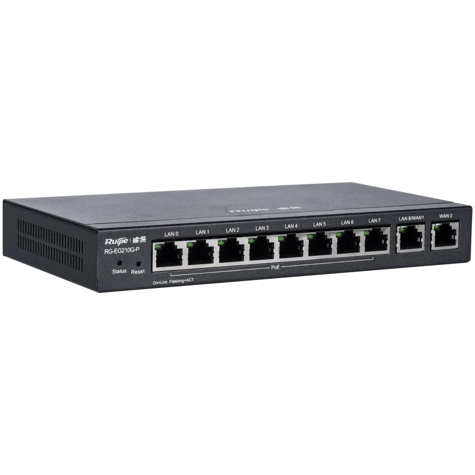 Ruijie EG210G-P 10-Port Managed PoE+ Router