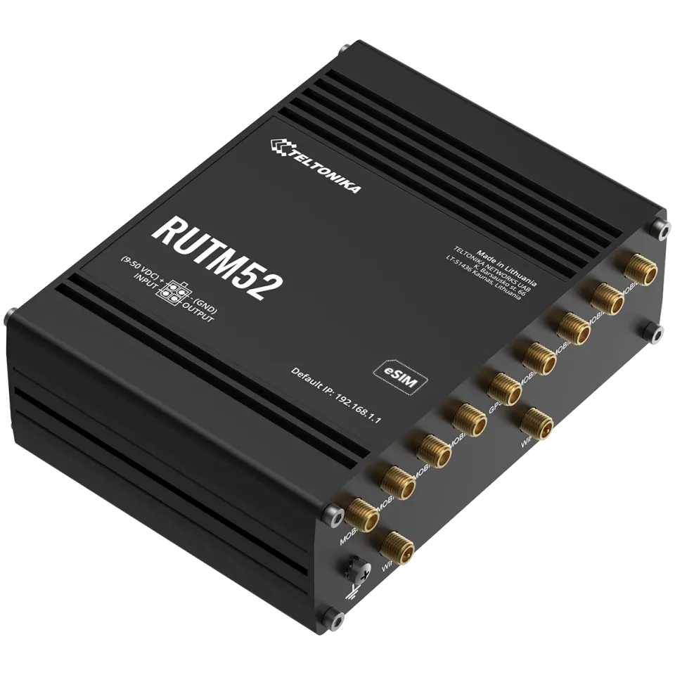 Teltonika RUTM52 Dual 5G Router with WiFi, eSIM – view 4