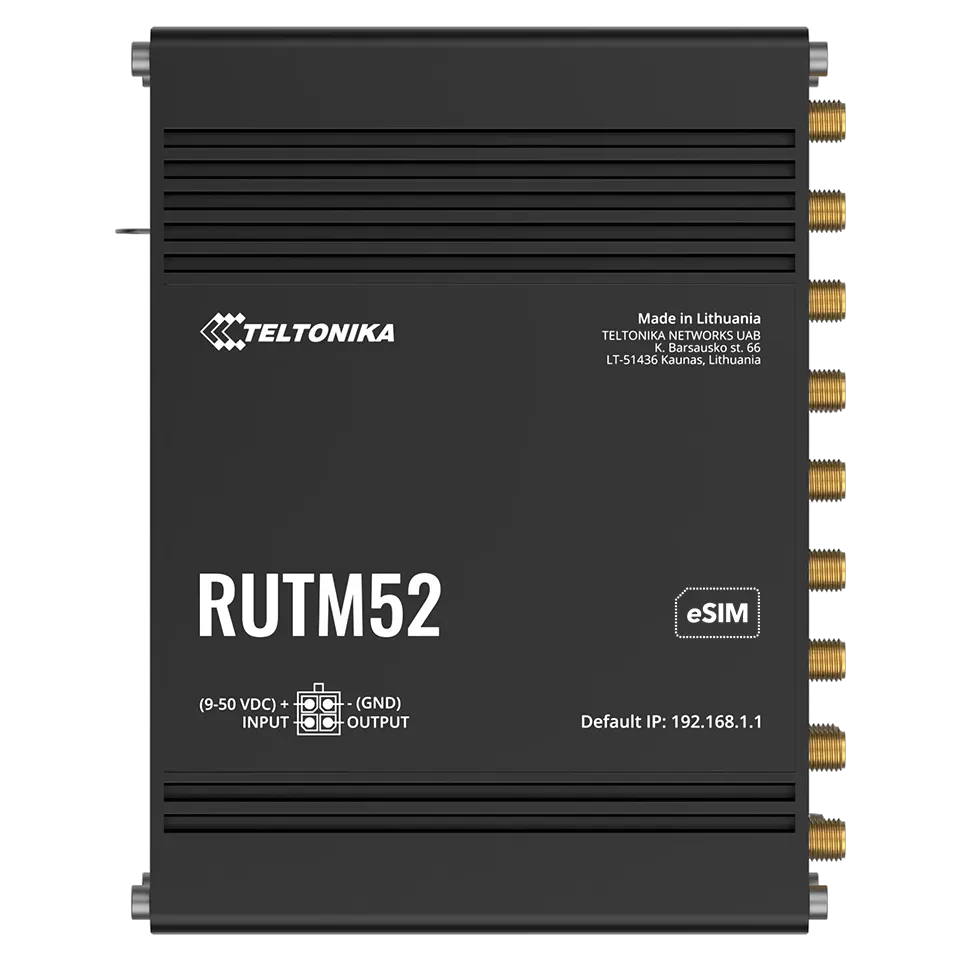 Teltonika RUTM52 Dual 5G Router with WiFi, eSIM – view 6