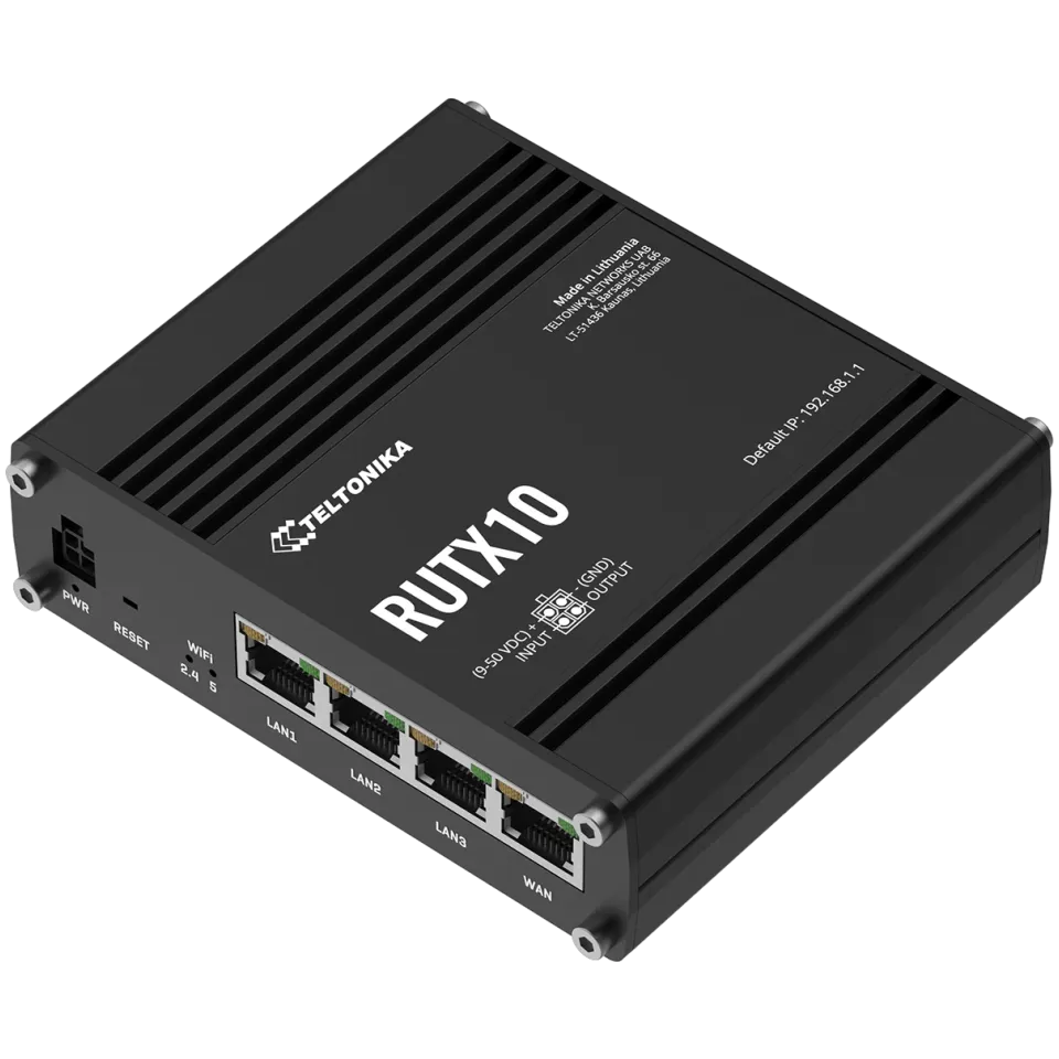Teltonika RUTX10 Ethernet Router with Dual Band WiFi