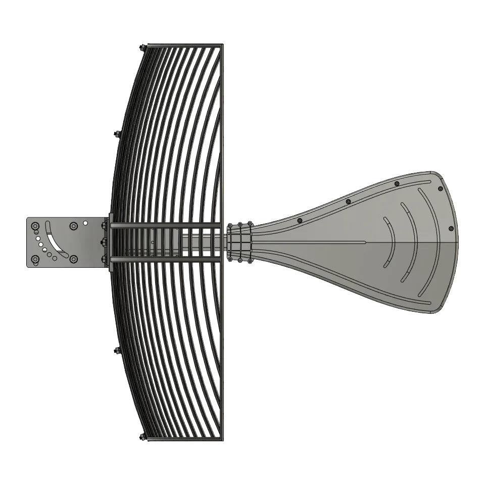 Powertec 4G-5G Wideband Grid Antenna, 698 to 4000 MHz, 4.3-10 Female – view 4