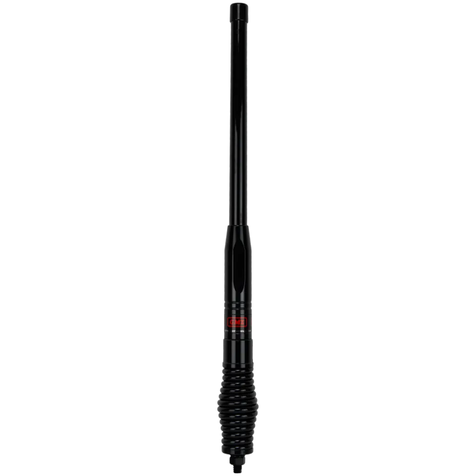 GME AE4704B UHF 580mm Heavy Duty Fibreglass Radome Antenna, AS004B Spring (2.1dBi Gain) - Black