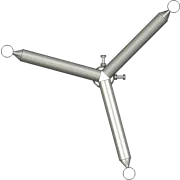 APAC GC76 Series Galvanised Steel Headframe, 3 Sector - View 3 (100-AP-GC76-HF3)