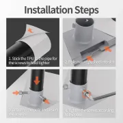 STARBEAM Starlink Gen 3 Plastic Pole / Mast Adapter - 37 to 50mm Poles - View 2 (109-SB-MNT-G3-PPA-3748MM)