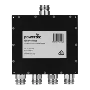 Powertec RF Power Divider 4-Way, 698 to 3800 MHz, 4.3-10 Female, Wilkinson - Main Image (106-PCM-PD4-6938.432)