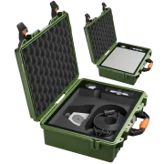 STARBEAM Starlink Mini Hard Protective Travel Case with Storage - Green - Main Image (109-SB-CASE-MINI-HPCG)