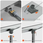 STARBEAM Starlink Gen 3 Aluminum Pole / Mast Adapter - 25 to 50mm Poles - View 2 (109-SB-MNT-G3-APA-2548MM)