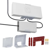 STARBEAM Starlink Gen 3 Router & Power Supply Wall Mount Kit - Adhesive Mount - Main Image (109-SB-MNT-G3-AWMK)
