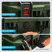 STARBEAM Starlink Mini Hard Protective Travel Case with Storage - Green - View 4 (109-SB-CASE-MINI-HPCG)