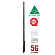 RFI CDQ8197 Pro-Series Removable 4G-5G Vehicle Bullbar Antenna, 7.5 dBi, 698 to 3800 MHz, SMA Male - View 2 (113-CDQ8197-B)