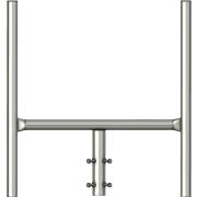 APAC GC48 Series Galvanised Steel Headframe, 2 Sector – view 2