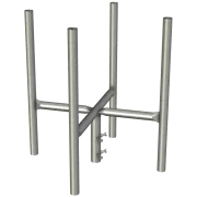 APAC GC48 Series Galvanised Steel Headframe, 4 Sector