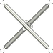 APAC GC48 Series Galvanised Steel Headframe, 4 Sector – view 3