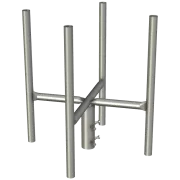 APAC GC76 Series Galvanised Steel Headframe, 4-Sector