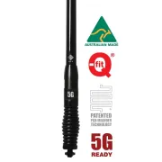 RFI CDQ8195 Pro-Series Removable 4G-5G Vehicle Bullbar Antenna, 6.5 dBi, 698 to 3800 MHz, SMA Male