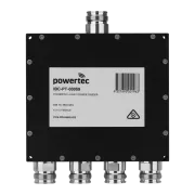 Powertec RF Power Divider 4-Way, 698 to 3800 MHz, 4.3-10 Female, Wilkinson