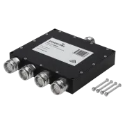 Powertec RF Power Divider 4-Way, 698 to 3800 MHz, 4.3-10 Female, Wilkinson – view 2