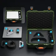 STARBEAM Starlink Mini Hard Protective Travel Case with Storage - Green – view 3